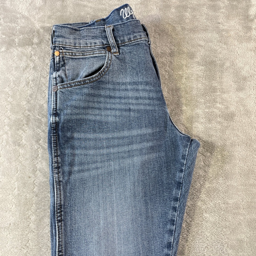 Wrangler Retro Slim Boot Jeans Mens 29x30 Blue Western Cowboy Festival Workwear - Picture 8 of 11
